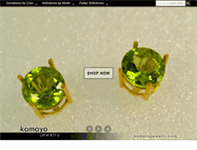 Tablet Screenshot of kamayojewelry.com